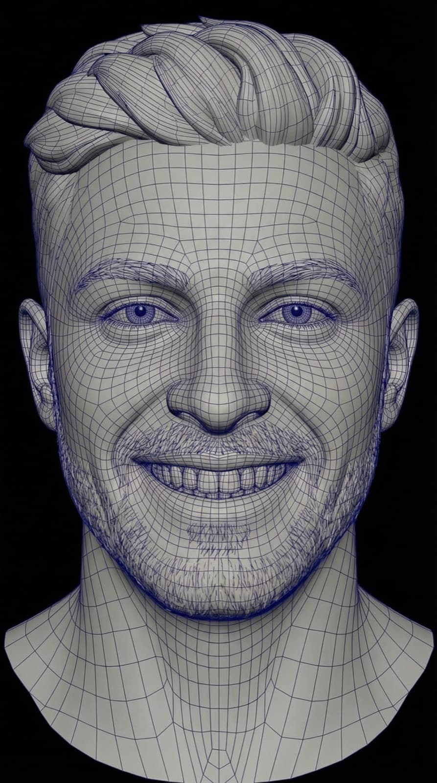3D Face Sculpture after