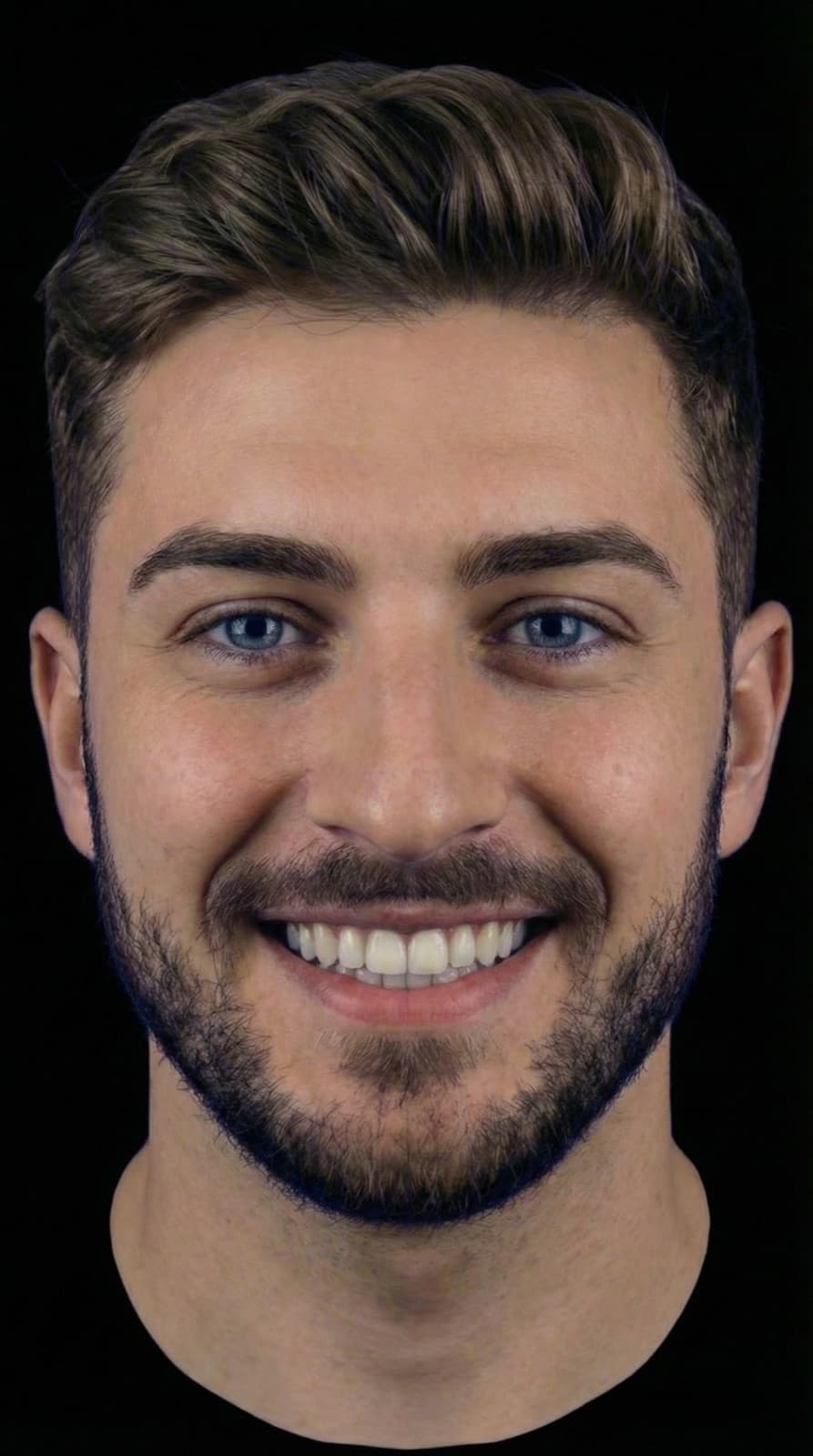 3D Face Sculpture before